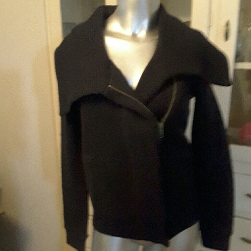 Wool sweater jacket